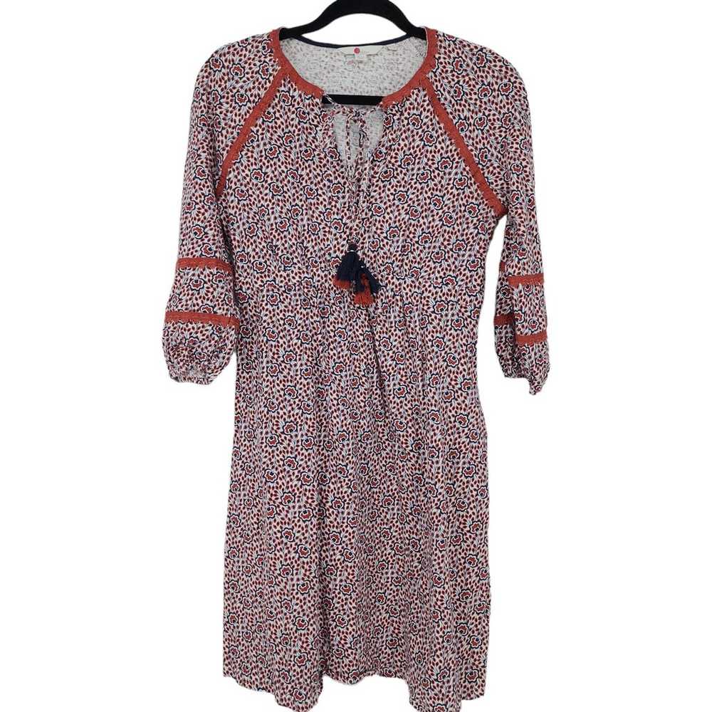 Boden Women's Heidi Jersey Dress Peasant Boho Flo… - image 2