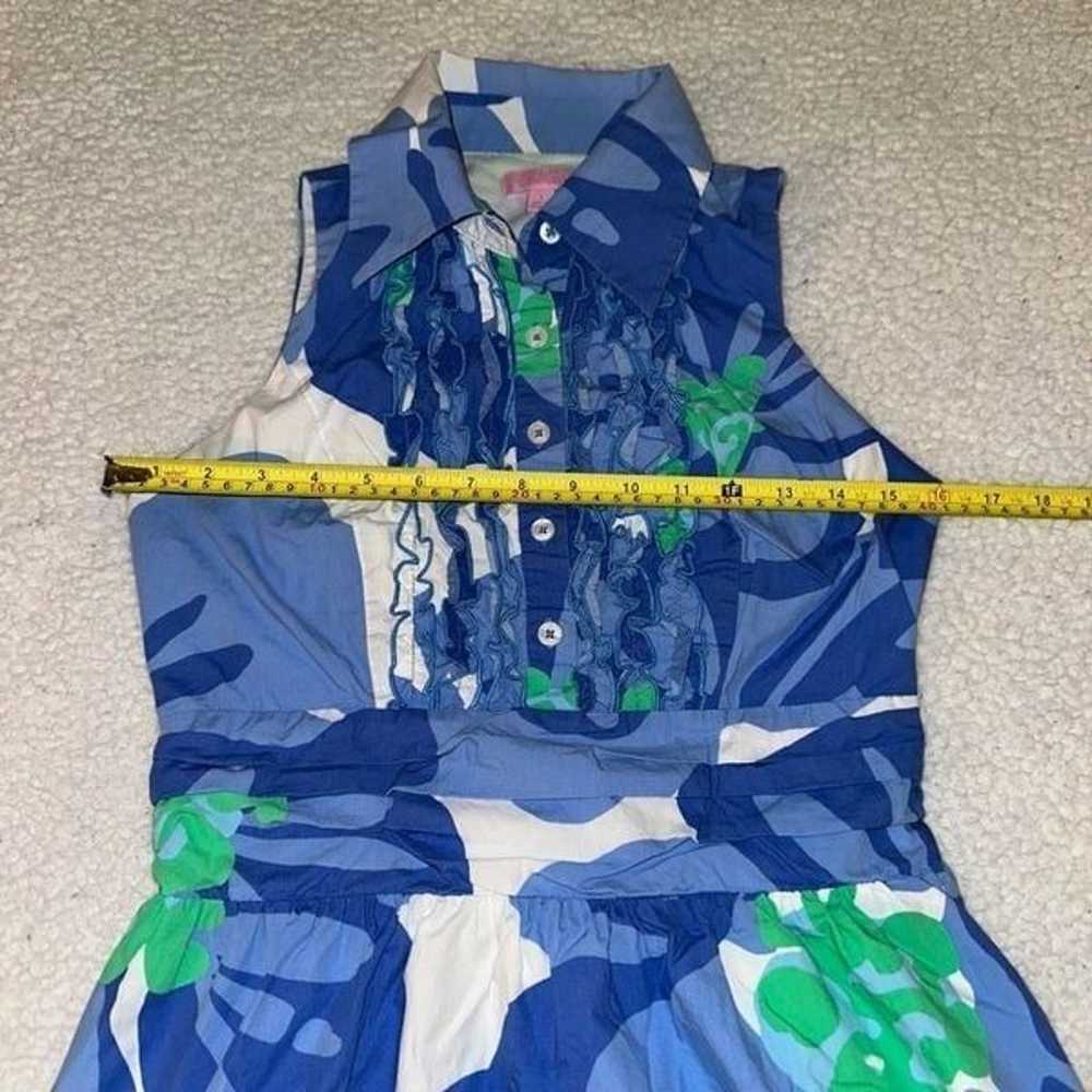 Lilly Pulitzer Women’s Blue Floral Sleeveless Dre… - image 12