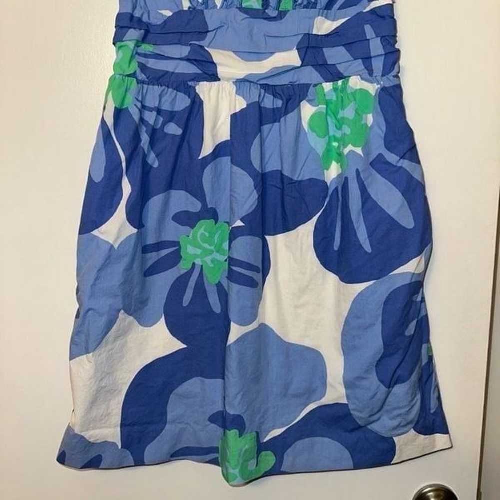 Lilly Pulitzer Women’s Blue Floral Sleeveless Dre… - image 2