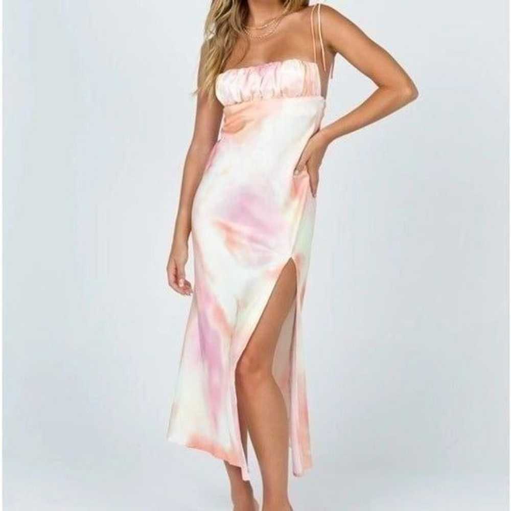 Princess Polly Pink Carsa Tie Dye Satin Tie Strap… - image 2