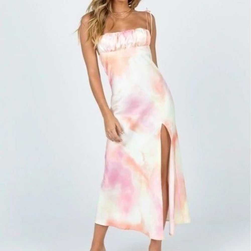 Princess Polly Pink Carsa Tie Dye Satin Tie Strap… - image 3