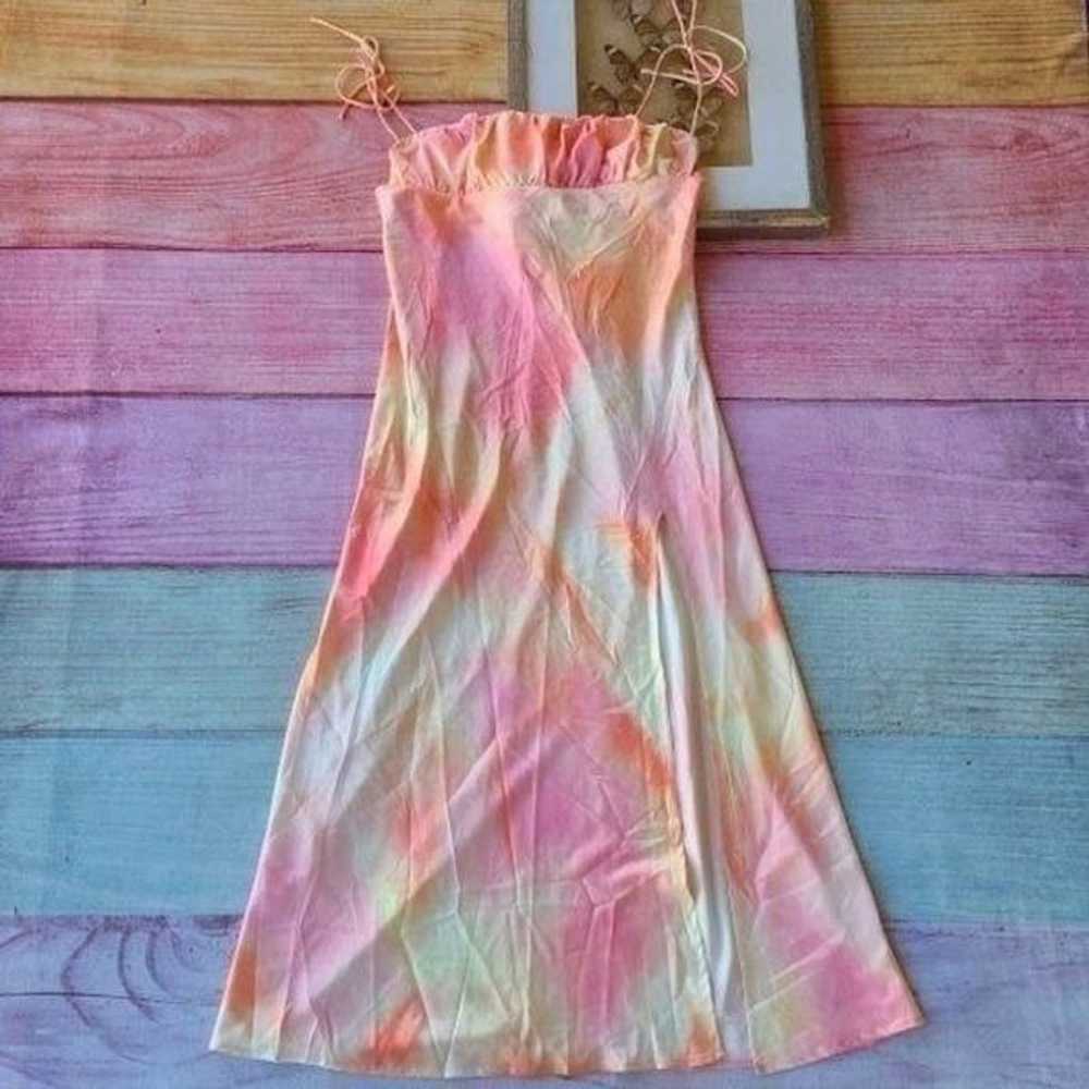 Princess Polly Pink Carsa Tie Dye Satin Tie Strap… - image 7