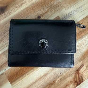 Vintage black leather Coach wallet