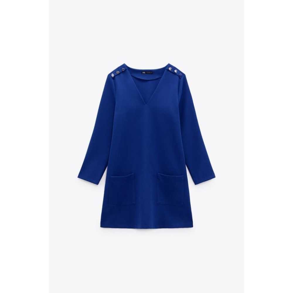 Royal Blue Zara V-Neck Button Shoulders Long Slee… - image 6