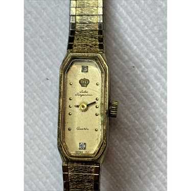 Vintage Ladies Jules Jorgensen Thing Gold Tone Wri