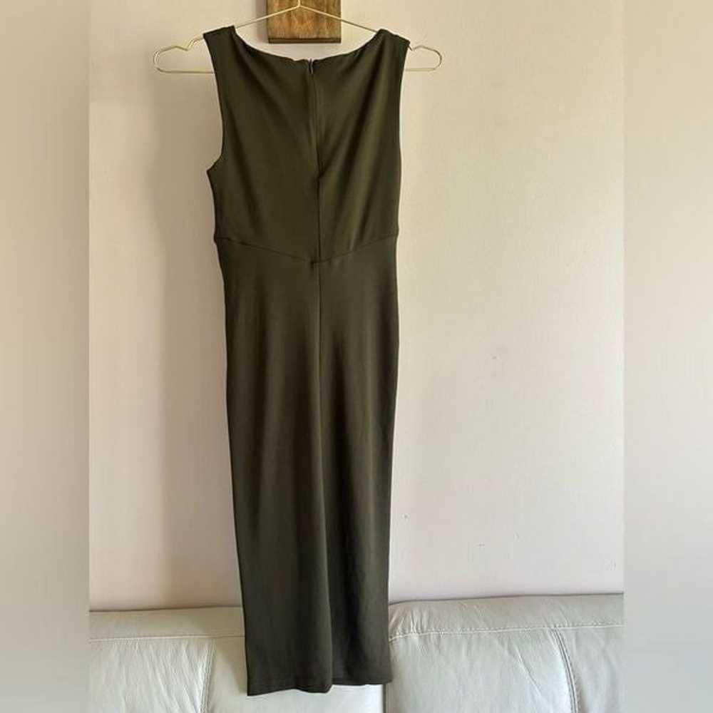 Michael Kors Dark Olive Green V Neck || size 6 - image 2