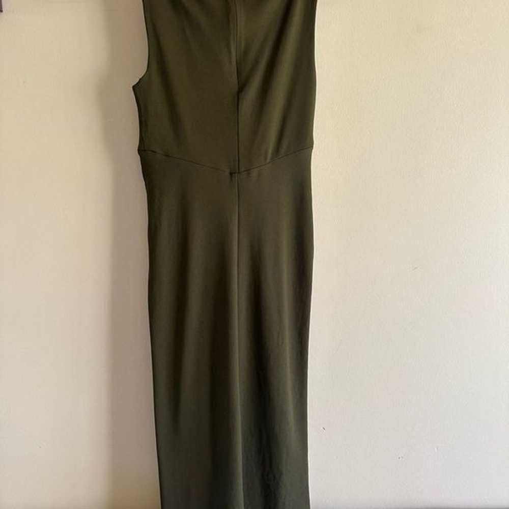 Michael Kors Dark Olive Green V Neck || size 6 - image 3