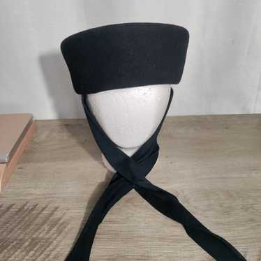 Saks Fifth Avenue Vintage Wool Hat Black