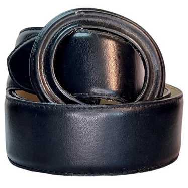 Worthington Wide Leather Black Vintage Belt