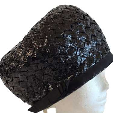 Woven bucket hat vintage - image 1