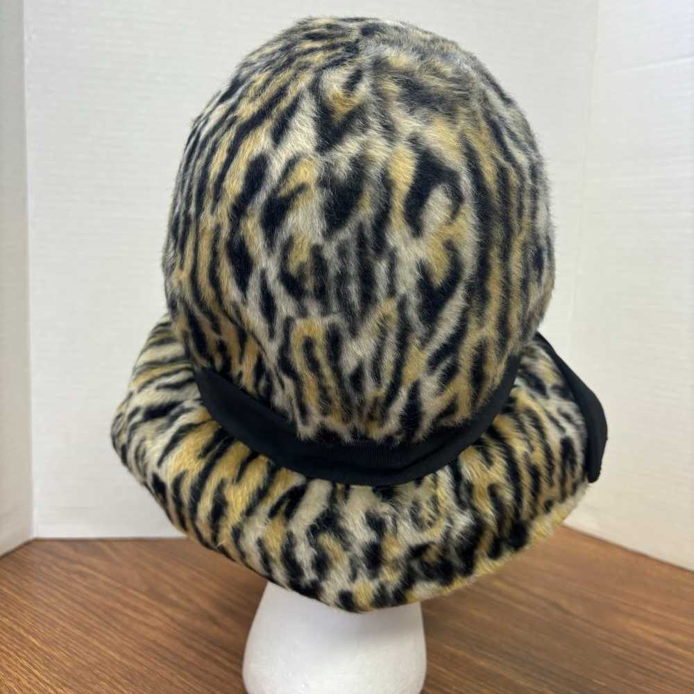 Mr. John Jr Vintage 1960s Tall Floppy Brim Faux L… - image 3