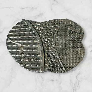 VTG Belt Buckle Womens MCM Modernist Asymmetrical 