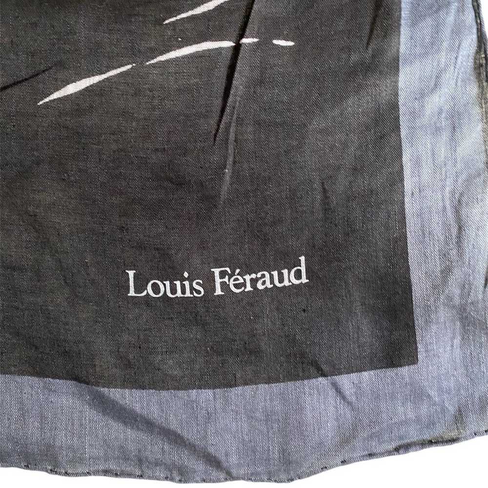 Louis Féraud vintage cotton square scarf - image 2