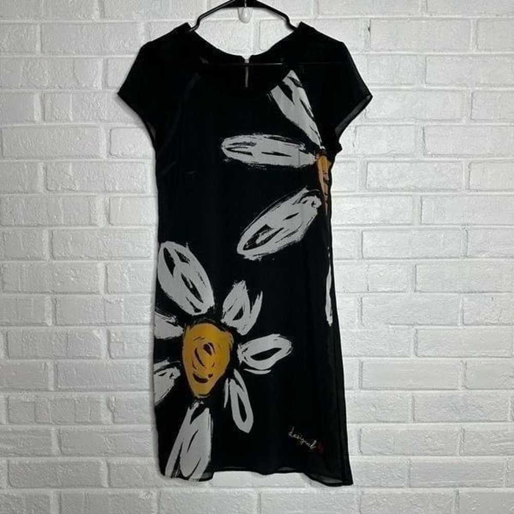 Desigual Daisy Shift Dress Black size Small - image 2