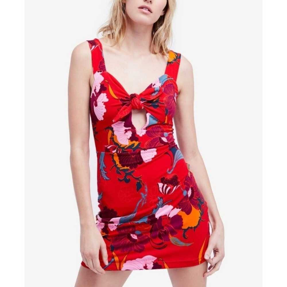 FREE PEOPLE
Sweet Cherry Cutout Mini Dress - image 1