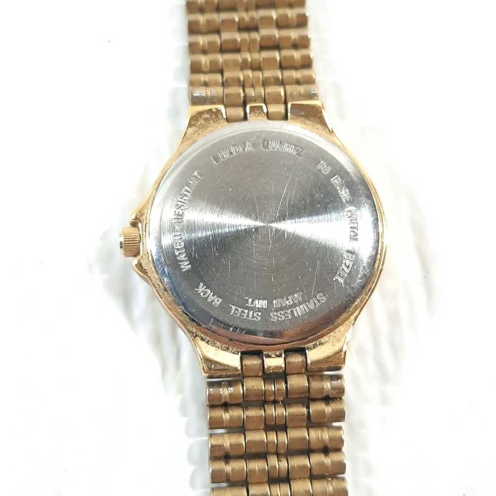 Vintage Bulova Women Watch Gold Stainless Steel W… - image 10