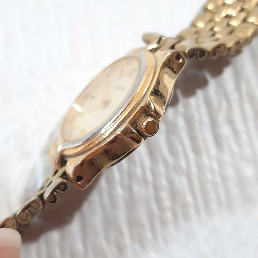 Vintage Bulova Women Watch Gold Stainless Steel W… - image 8