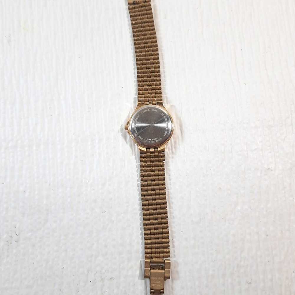 Vintage Bulova Women Watch Gold Stainless Steel W… - image 9