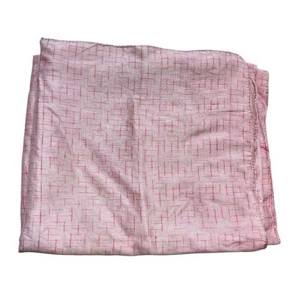 Ladies Vintage Pink Two Tone 100% Silk Long Scarf - image 2