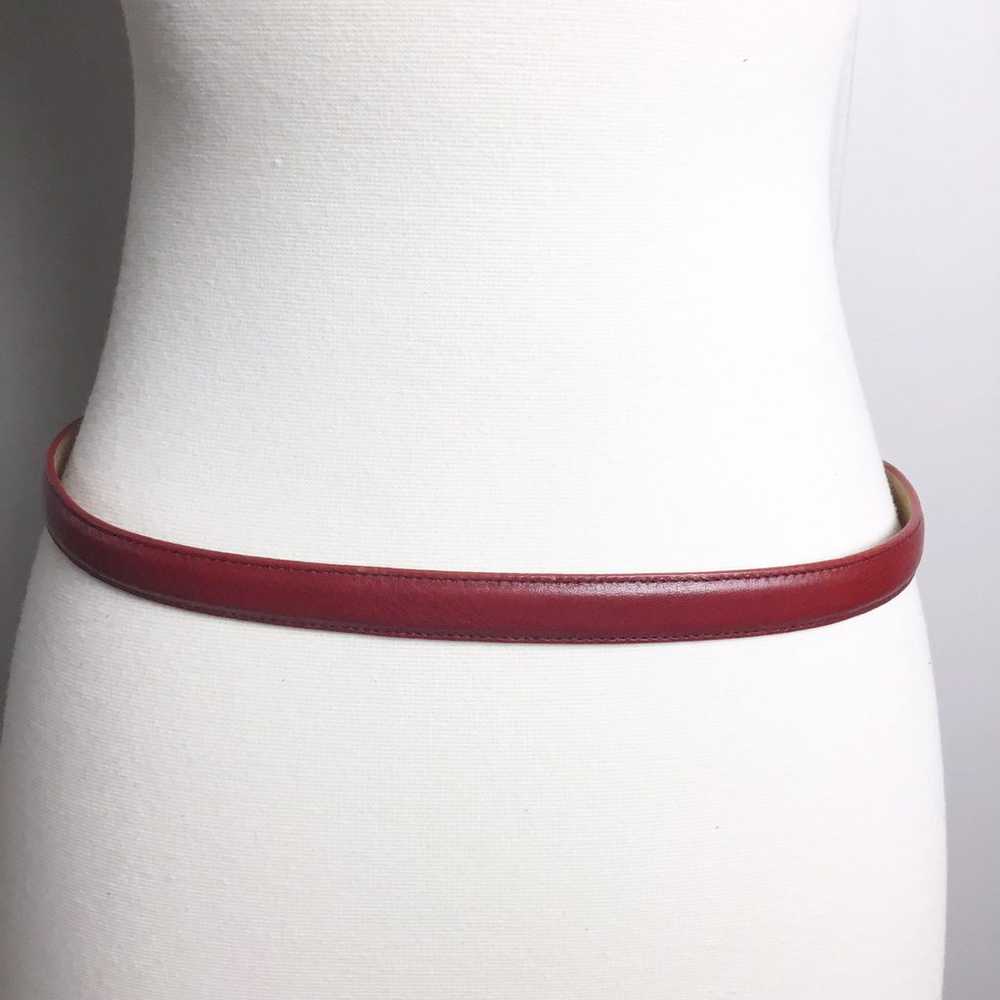 Vintage Brighton Red & Silver Belt Size 32 M/L Le… - image 4