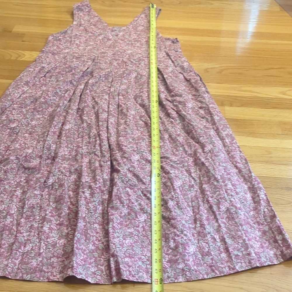 Laura Ashley vintage dress size 8 floral pink rose - image 10