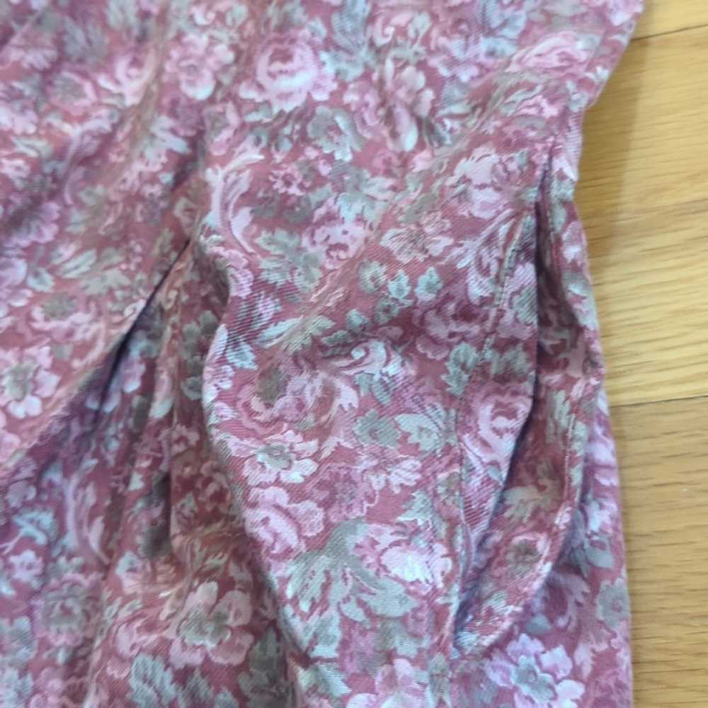 Laura Ashley vintage dress size 8 floral pink rose - image 12