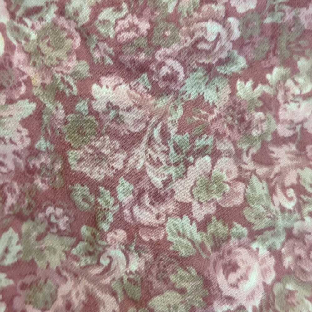 Laura Ashley vintage dress size 8 floral pink rose - image 3