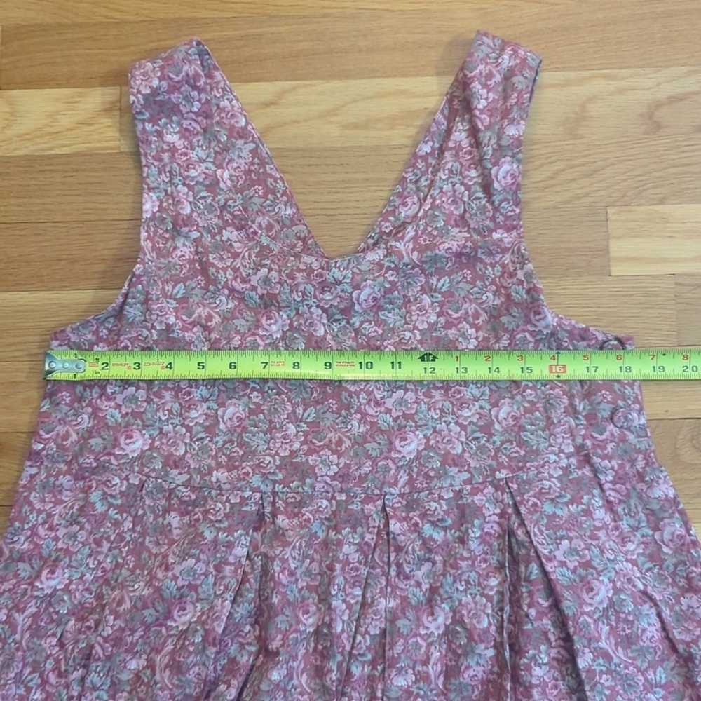 Laura Ashley vintage dress size 8 floral pink rose - image 6