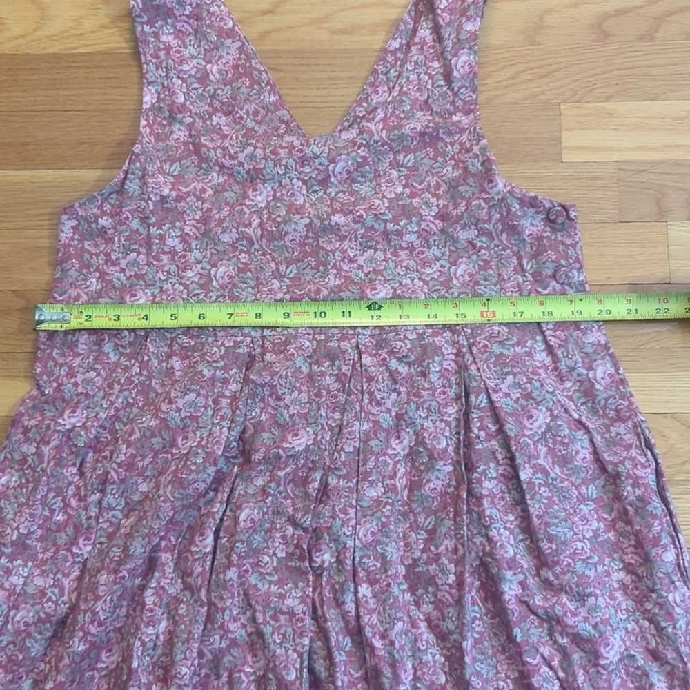 Laura Ashley vintage dress size 8 floral pink rose - image 8