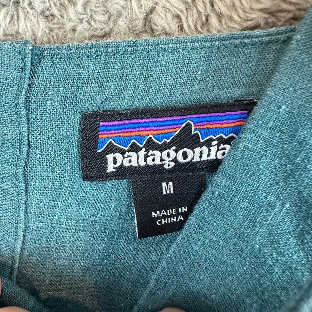 Patagonia Teal Green Worn Wear Hemp Blend Garden … - image 9