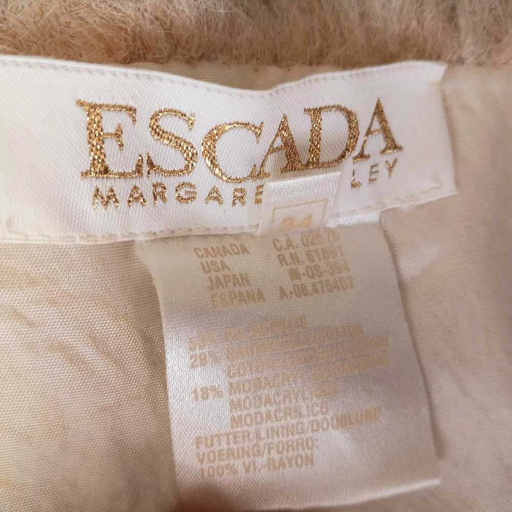 ESCADA Vintage Buff Faux Fur Wrap Shawl Size 34 D… - image 3