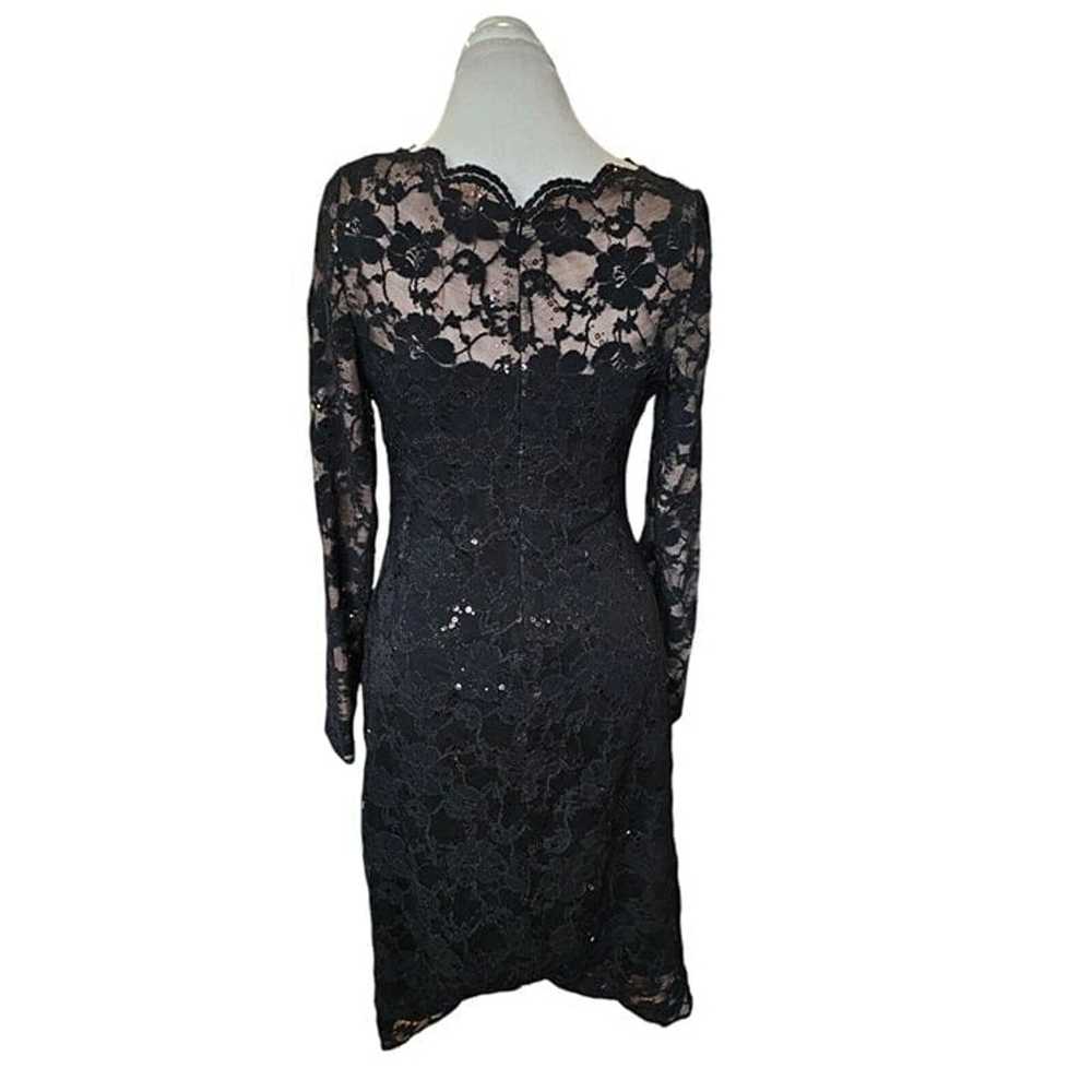 Y2K Lauren Ralph Lauren Size 10 Black Lace Cockta… - image 6