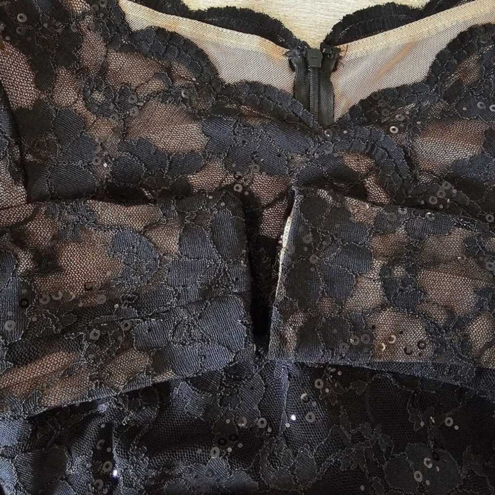 Y2K Lauren Ralph Lauren Size 10 Black Lace Cockta… - image 8