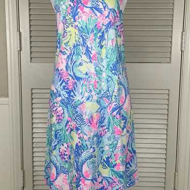 Lilly Pulitzer Margot swing halter dress mermaid … - image 1