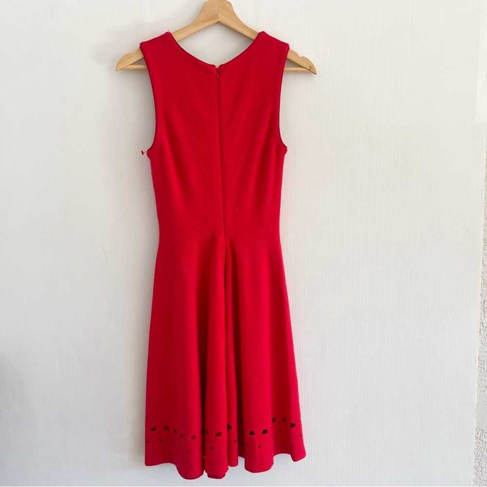 Issa London | Red Fit & Flare Circle Dress Sweater - image 4