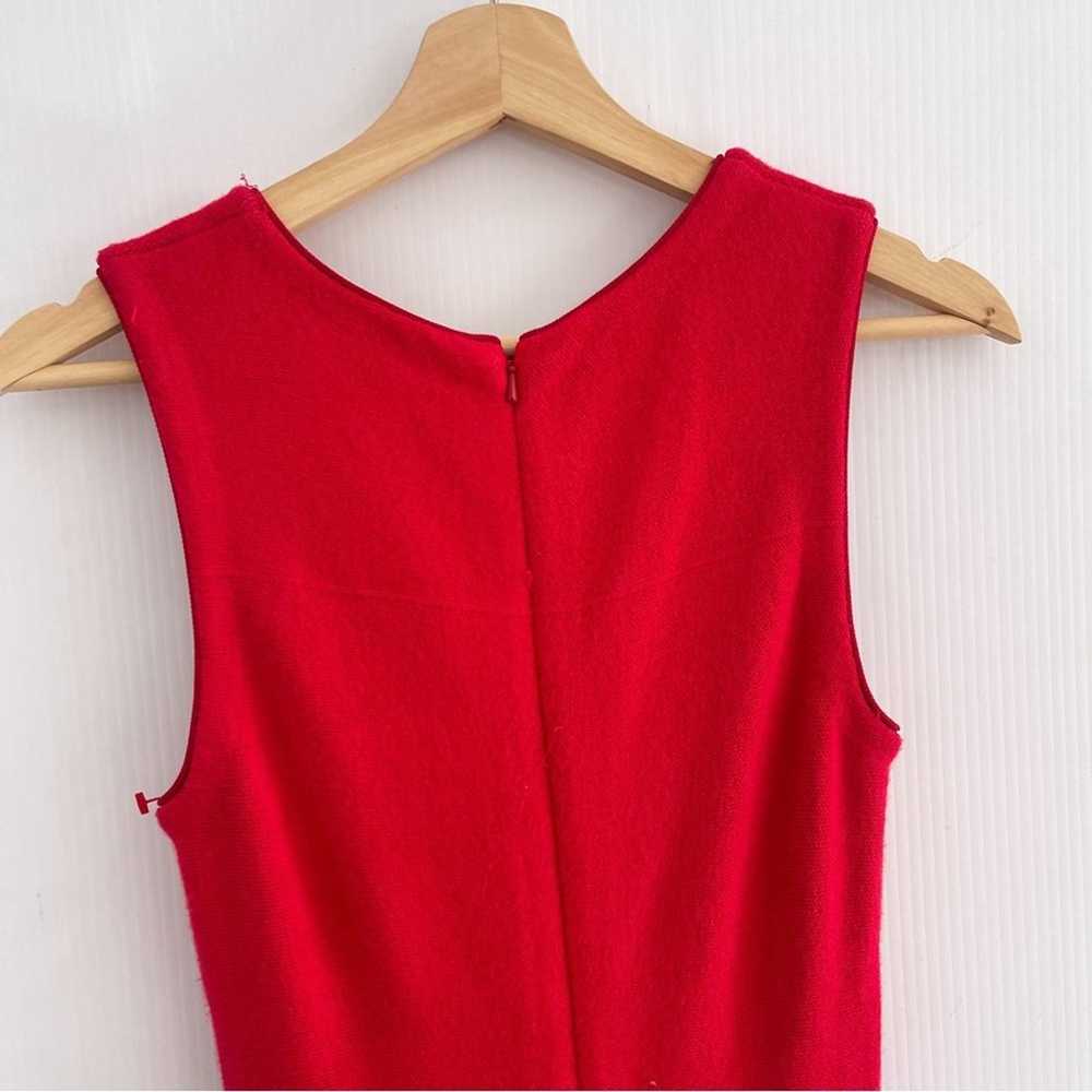 Issa London | Red Fit & Flare Circle Dress Sweater - image 5