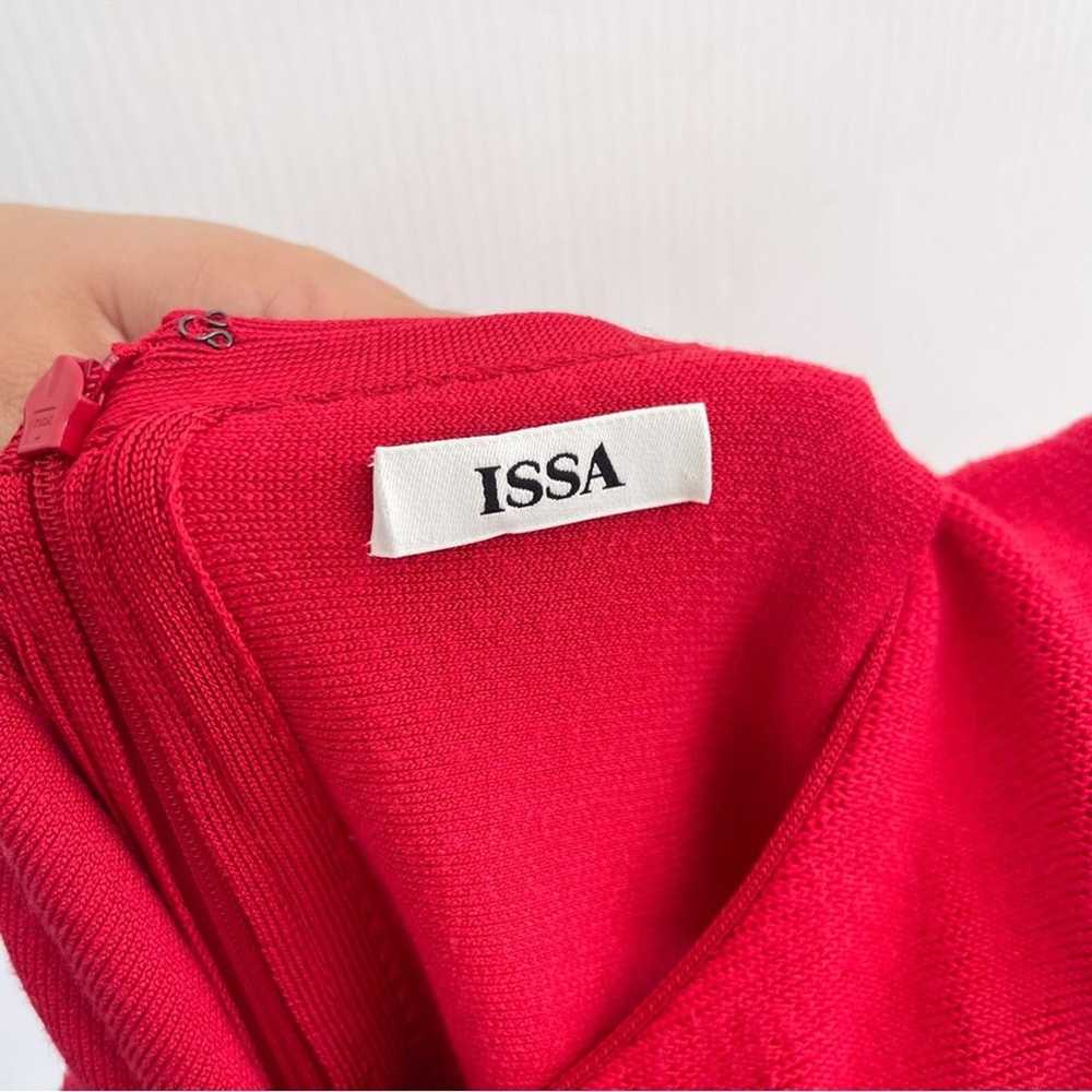 Issa London | Red Fit & Flare Circle Dress Sweater - image 6