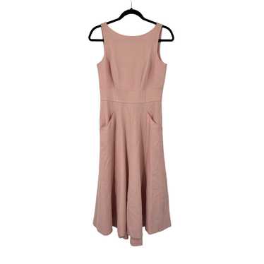 Eliza J Dress Bateau neck fit & flare pink size 4