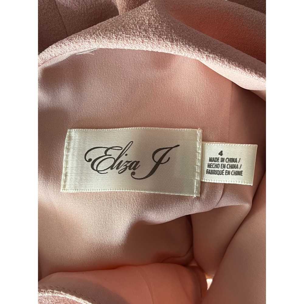 Eliza J Dress Bateau neck fit & flare pink size 4 - image 4