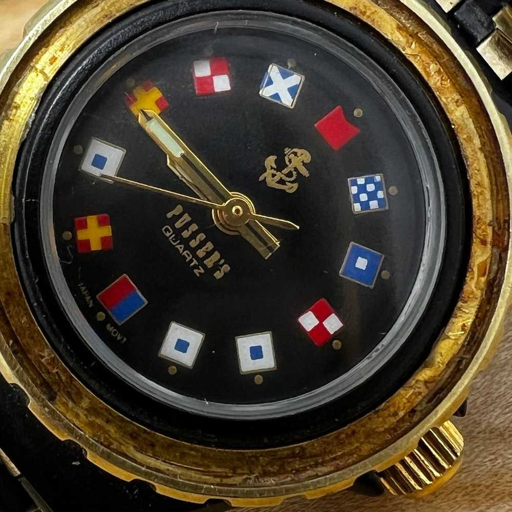 Vintage Pulsar Nautical Flag Quartz Watch - image 3