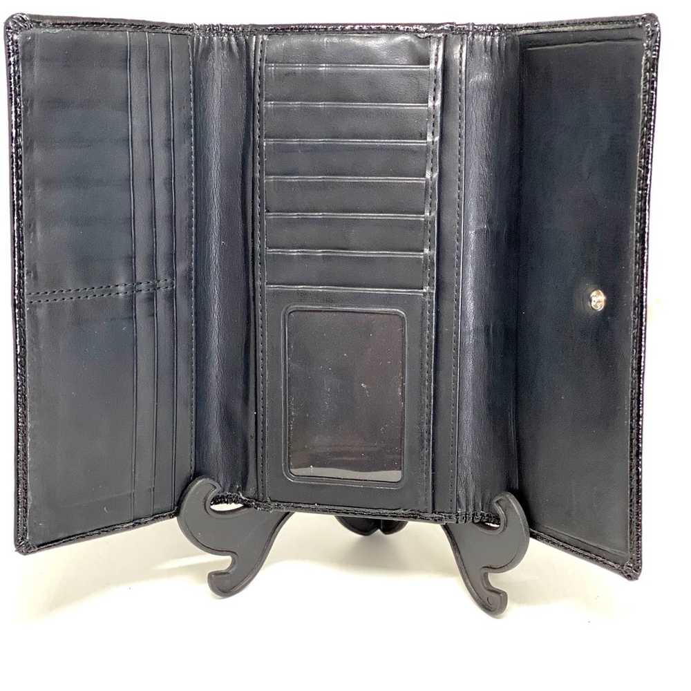 Coach~VINTAGE~RARE-~Black Trifold Signature Wallet - image 9