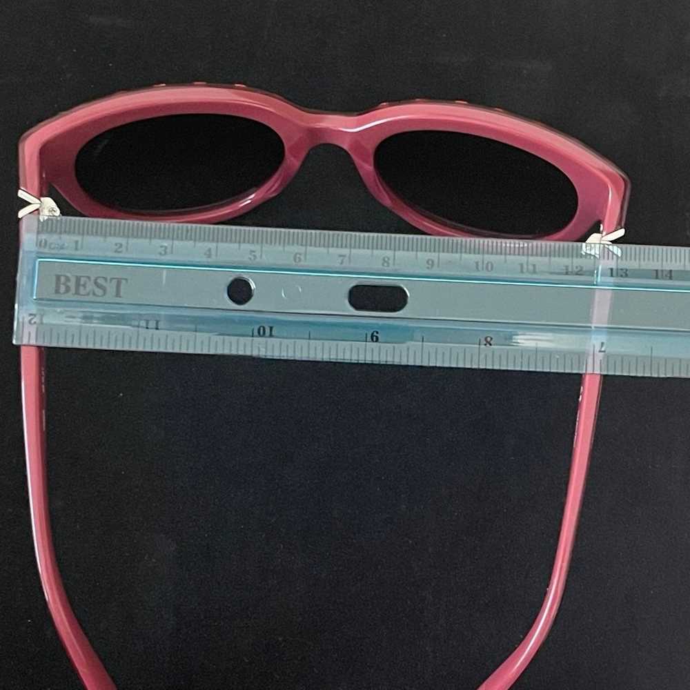 VALENTINO Rare studded Burgandy sunglasses - image 4