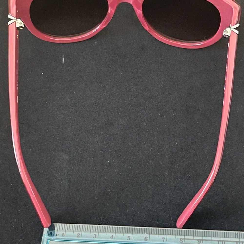 VALENTINO Rare studded Burgandy sunglasses - image 6