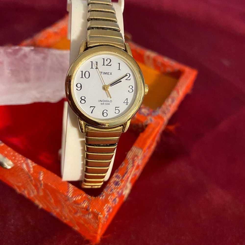 Vintage Timex indiglo ladies gold Watch K8 - image 1