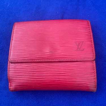 Vintage Authentic Louis Vuitton Epi Leather Red W… - image 1