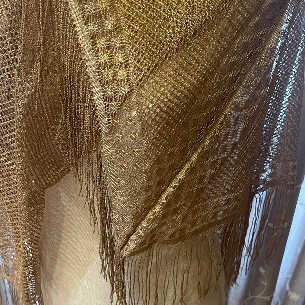 Ivory Metallic Shawl - image 10