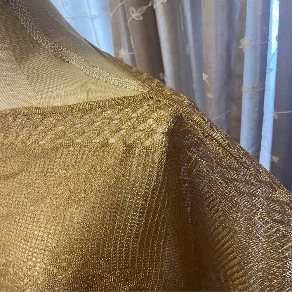 Ivory Metallic Shawl - image 8