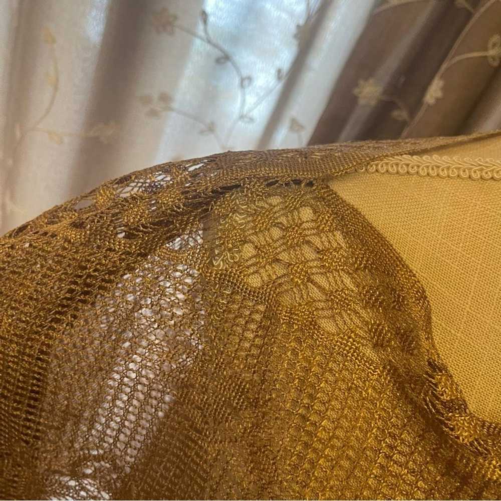 Ivory Metallic Shawl - image 9