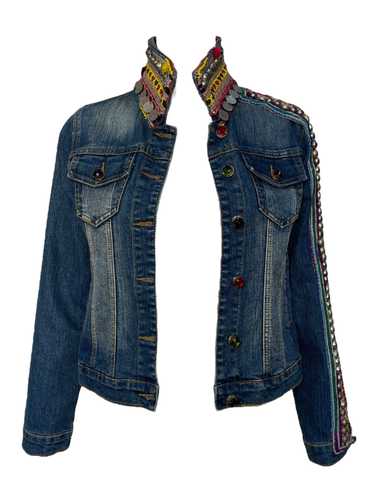 Dassios Custom Denim Jacket with Coin Accents