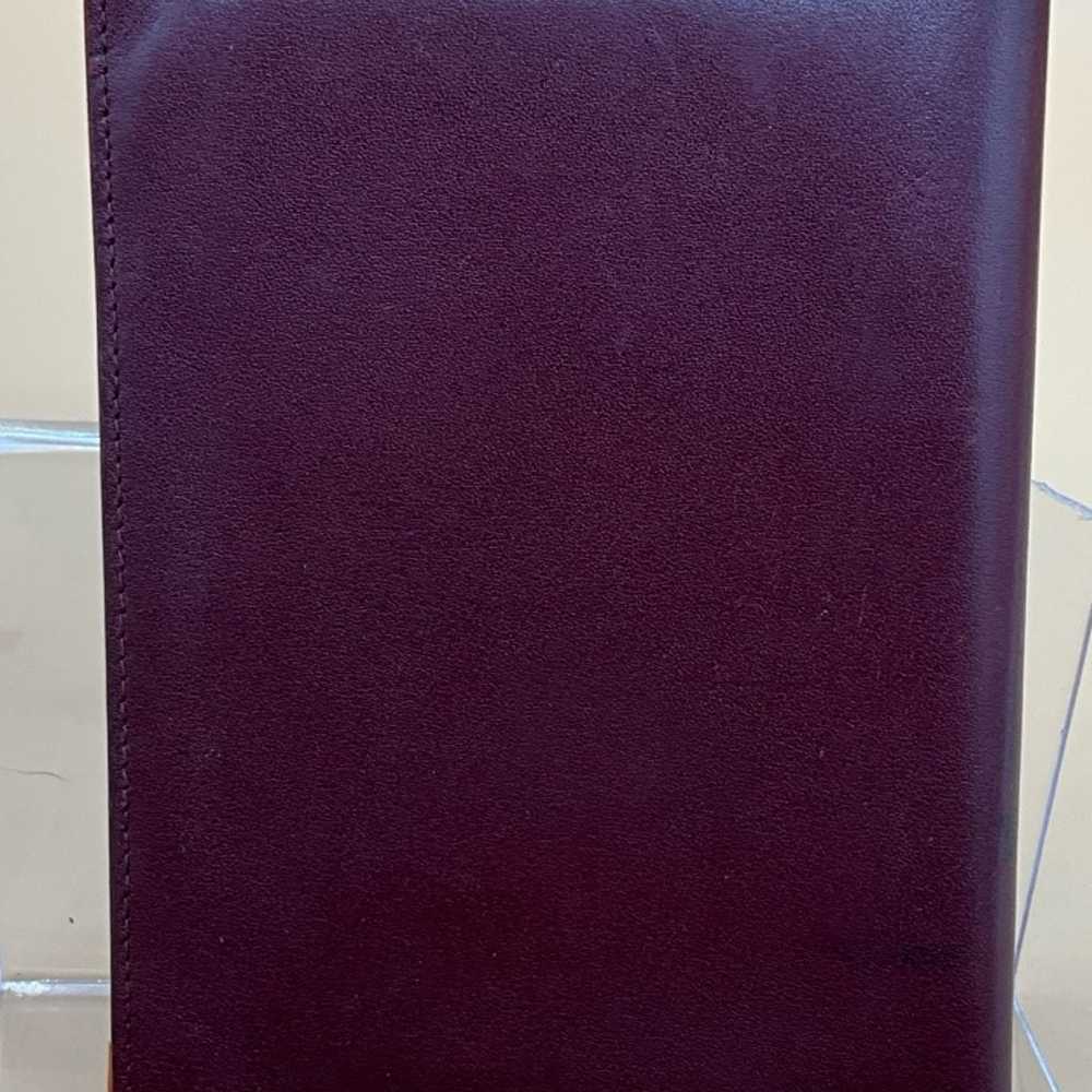 A Rare Louis Quatorze Burgundy Leather Credit Car… - image 2